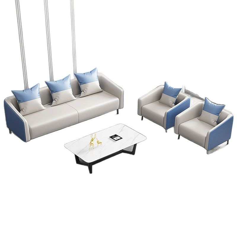 办公室沙发现代简约茶几组合接待室酒店商务办公沙发会客老板沙发
