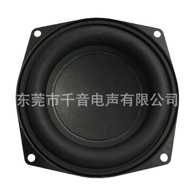 千音工厂4寸方25芯纸盆橡胶边80磁长冲程 4寸低音喇叭扬声器