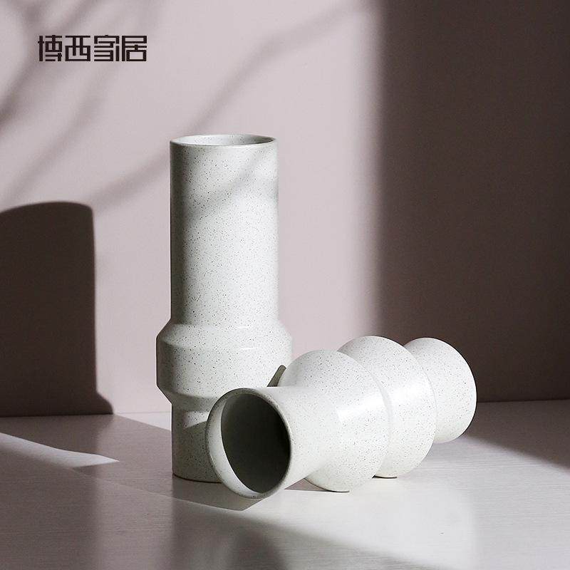 Best west 简约白色玄关陶瓷花瓶瓷器工艺品摆件家居客厅软装饰品,家居饰品,花瓶,淘宝优惠券,粉丝福利购,淘宝优惠卷
