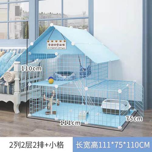 猫笼猫别墅室内猫咪笼子家用三层猫舍小型可放猫砂盆屋厂家