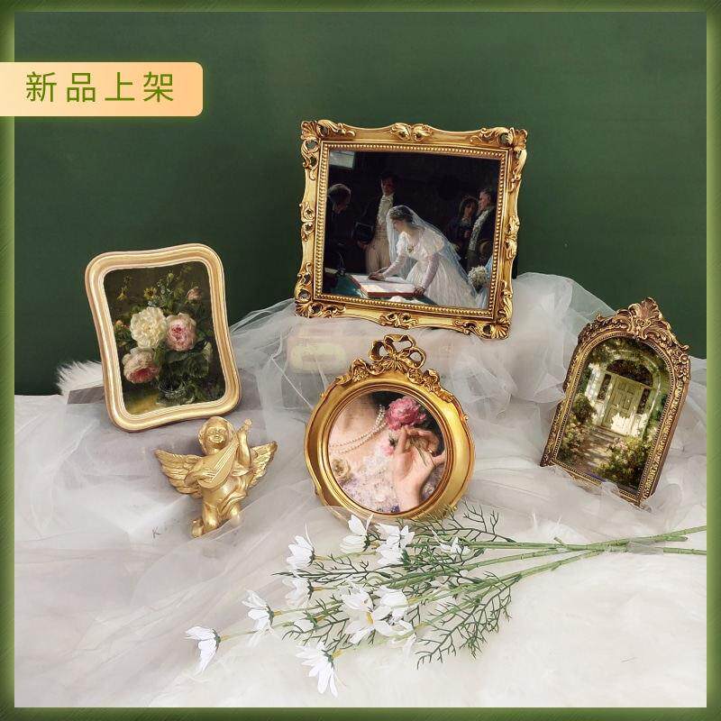 欧式复古装饰画组合卧室客餐厅挂画美食小众艺术背景壁画桌面摆台