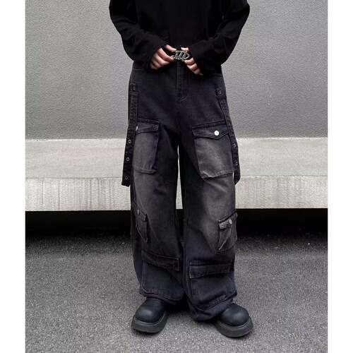 Wide Leg Jeans Spring To Summer Hip Hop Baggy Denim Pants