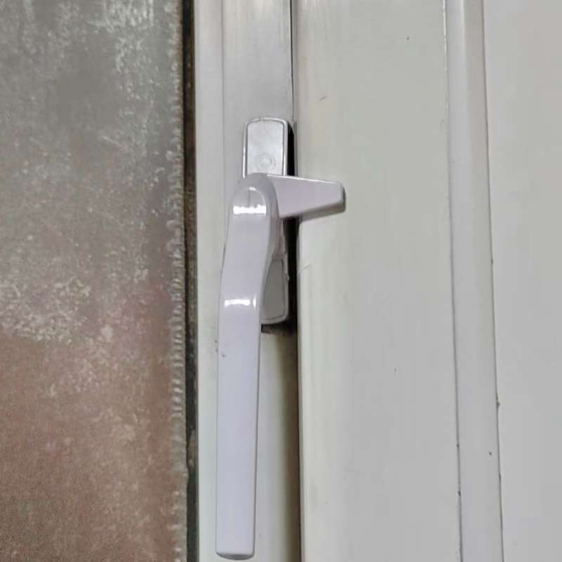 加厚塑钢拉手锁老式配件7字平开执手门窗窗户把手锁扣内外推拉窗