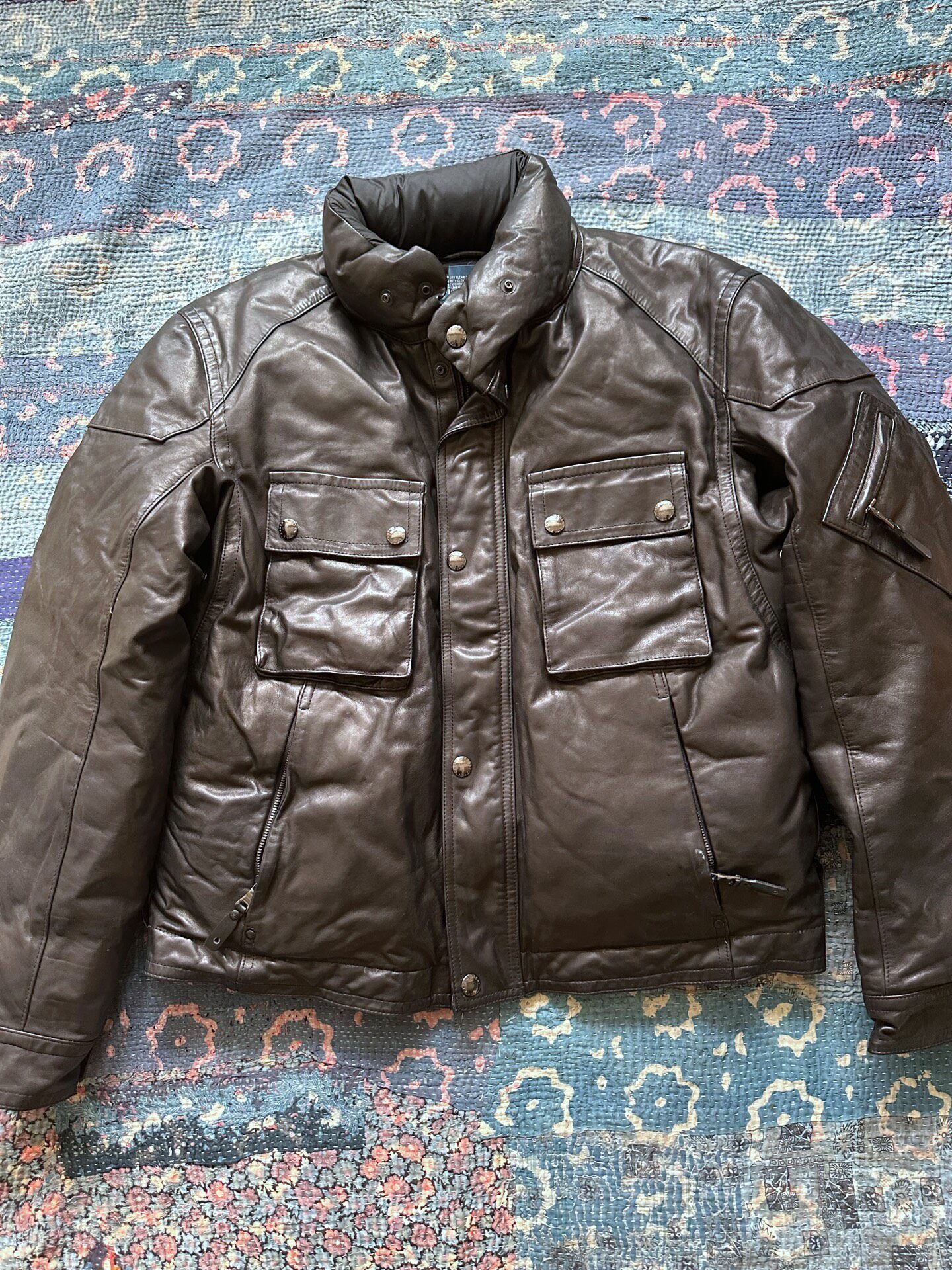Polo Ralph Lauren Leather Down Jacket