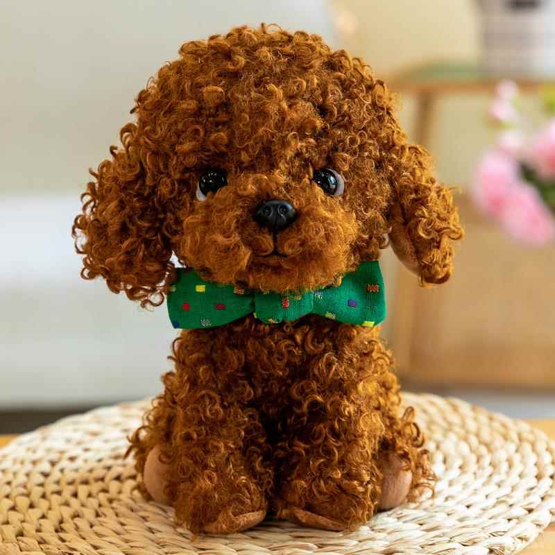 仿真小狗公仔泰迪狗玩偶博美柴犬沙皮狗宠物毛绒玩具儿童陪伴布娃