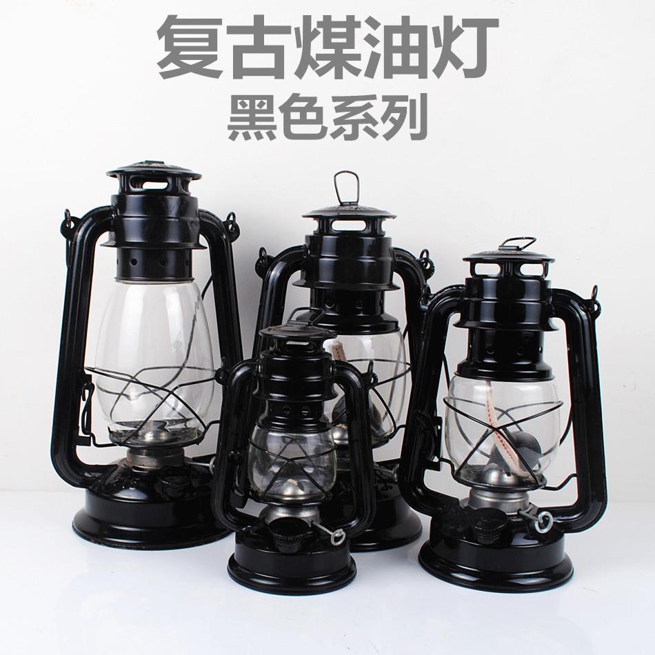 黑色系列复古煤油灯马灯桅灯手提马灯户外照明营地灯装饰灯露营灯