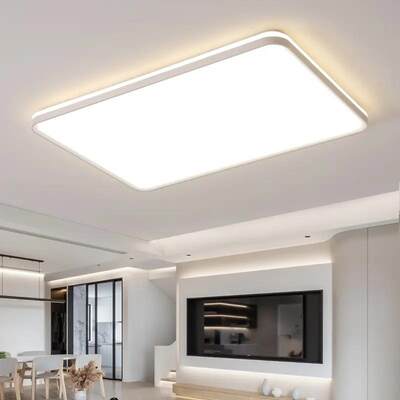 新款高亮圆形主卧室餐厅书房客厅现代简约家用节能超薄led吸顶灯