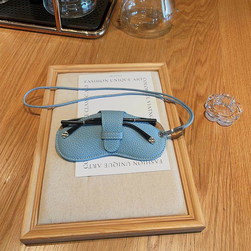 眼镜包便携ins眼镜盒抗压太阳墨镜收纳袋男女近视眼镜保护套挂脖