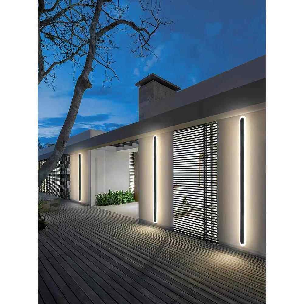 户外壁灯防水别墅围墙室外庭院大门院子洗墙灯门前线条灯长条壁灯