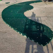 高分子复合纤维浮岛 水上种植浮床漂浮湿地聚酯纤维生态人工浮岛