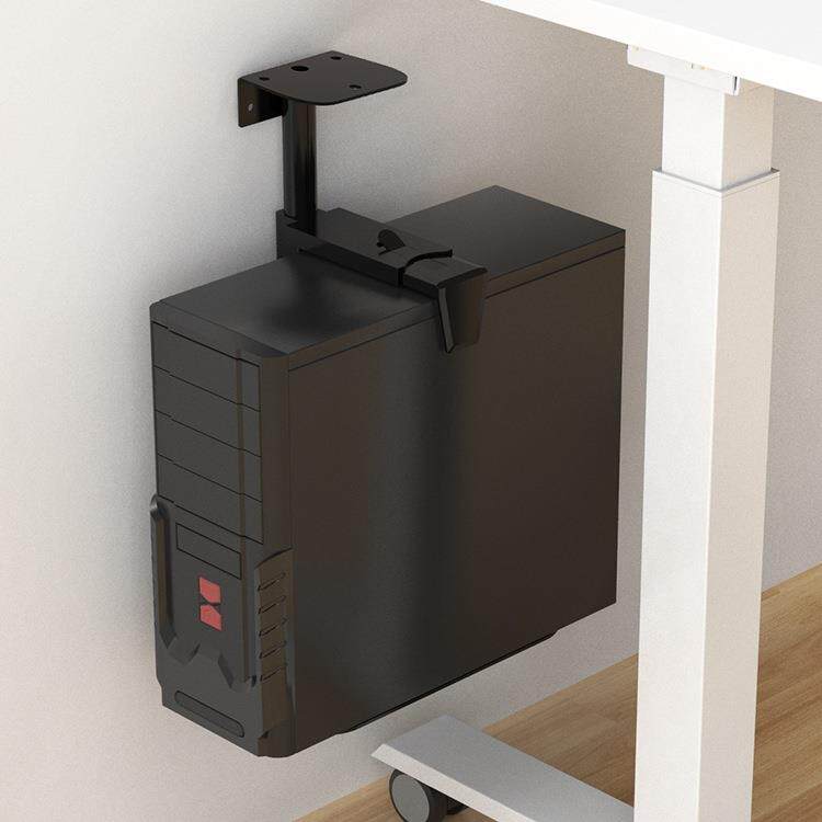 电脑主机物托空架台式机箱悬支架架悬挂式NKZ挂墙置桌下固定壁挂