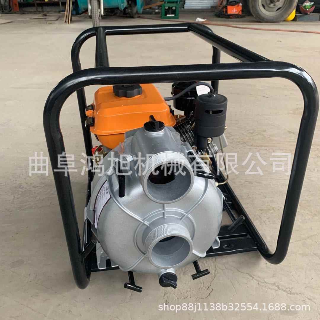电445动2寸高压扬程排汽油机水泵1型70号农作物抽水水泵自启吸2寸
