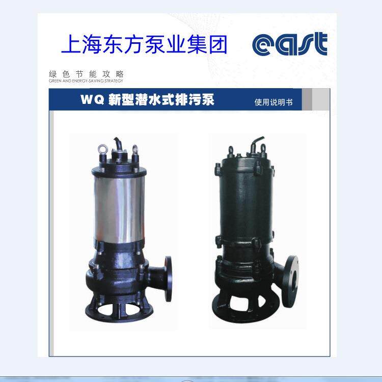 上海东方泵业集团WQ潜污泵 化粪池废水泵 厨余垃圾水泵 湖南长沙