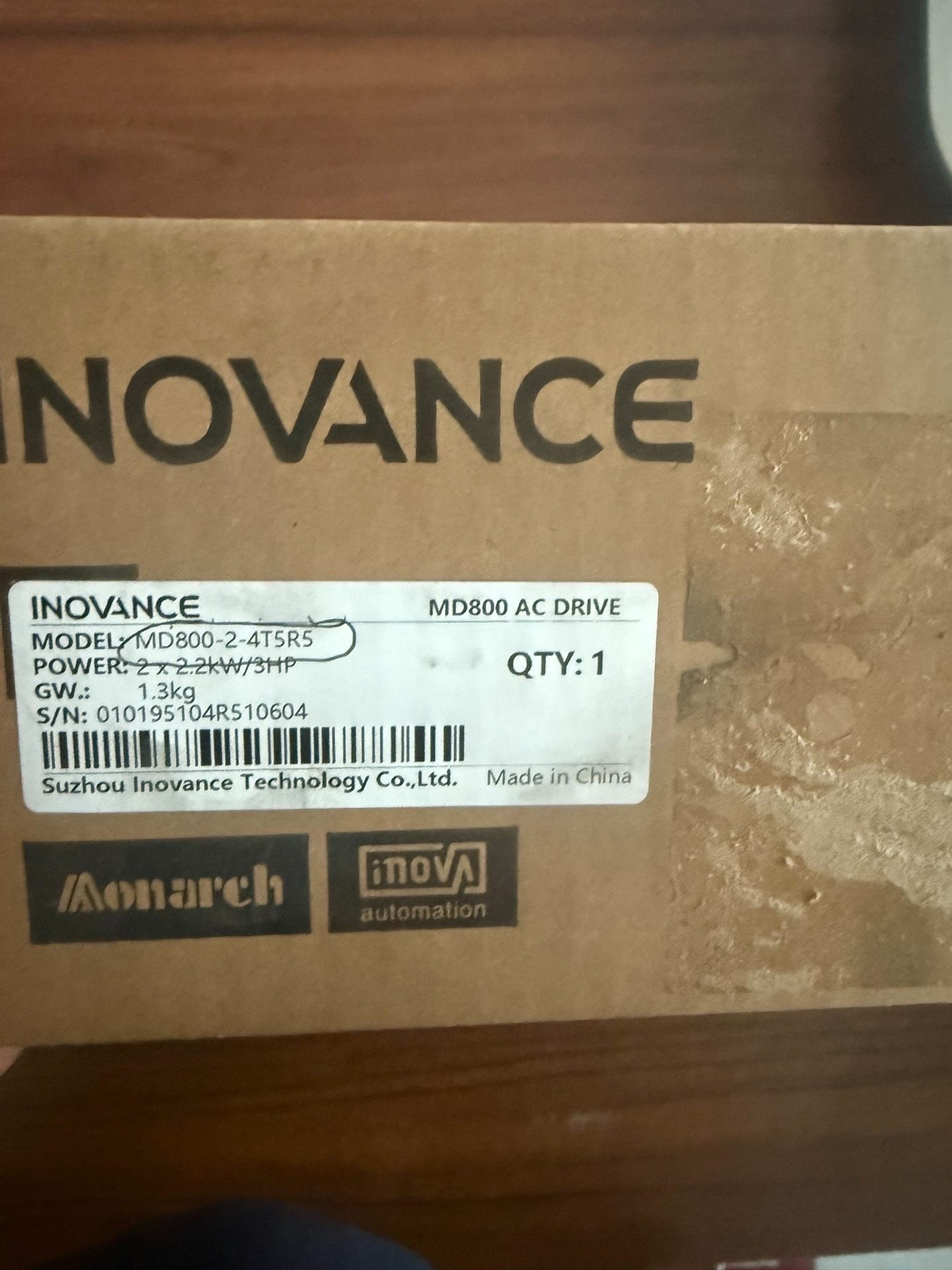 汇川 MD800-2-4T5R5  逆变模块，全新现货原装正