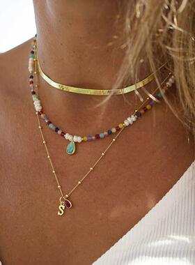 Bohemian Multilayer Handmade Mixed Chain For WomanNecklaces