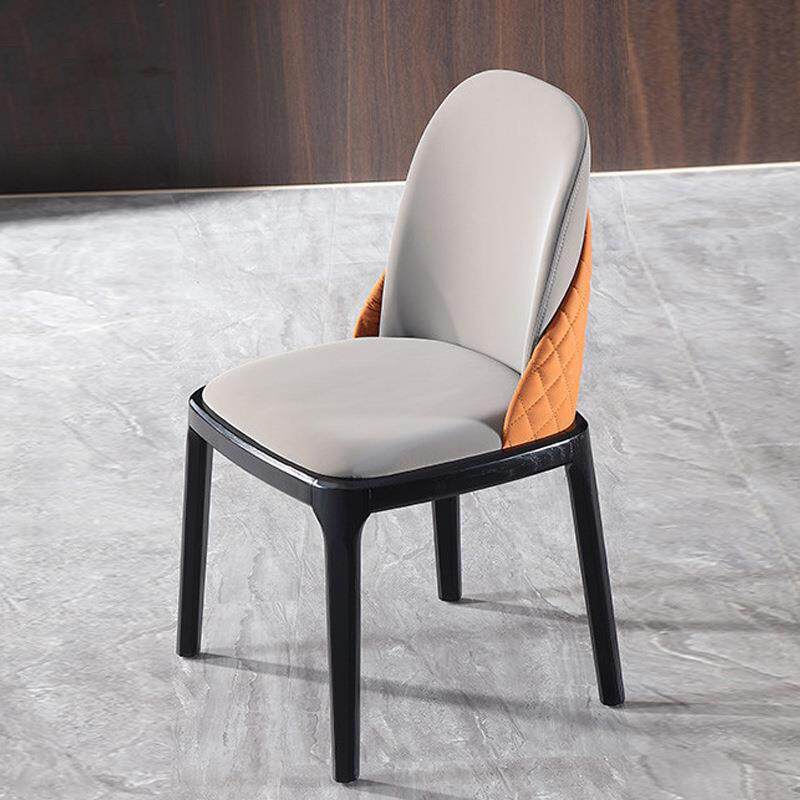 现代简约餐椅家用休闲创意椅子洽谈椅北欧餐厅实木餐椅靠背凳子