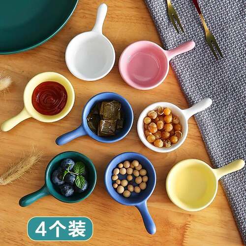 Creative Ceramic Mini Japanese-Style Sauce Dishes for Condim