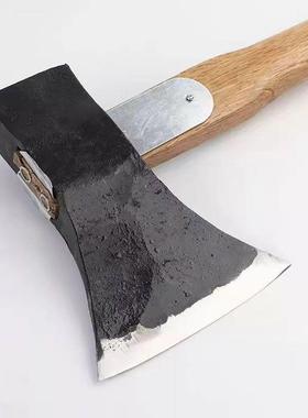 2.5公柴斧板斤斧斧砍子柴伐斧XTI剁斧木加长木柄斧加固斧道轨钢斧