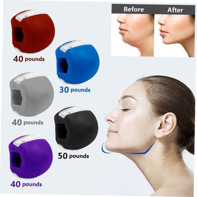 Food-grade Silica Gel Jaw Exercise Line Ball Muscle Trainin