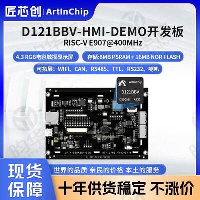 匠芯创ArtInChip串口屏D121BBV开发板与迪文大彩陶晶驰同业