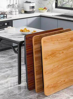 正方形餐桌可折叠家用简约加厚饭桌出租屋小户型方桌80/90/100/方