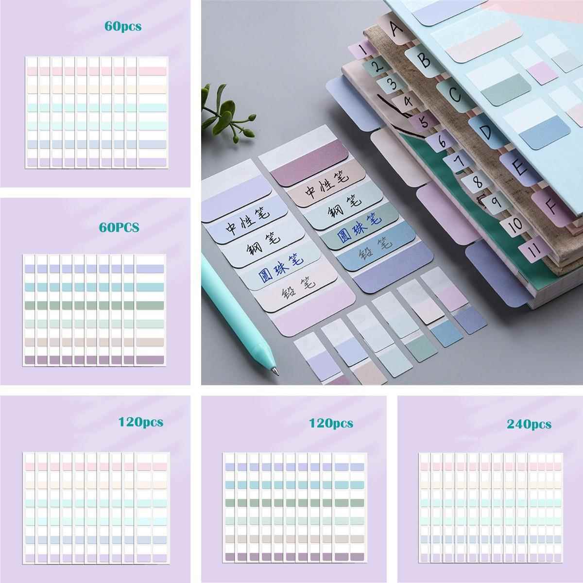 10 Sheets Sticky Index Tabs, Writable File Tabs Flags Morand