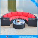 户外仿藤沙发商用展厅接待沙发家具户外休闲藤编椅编藤组合沙发