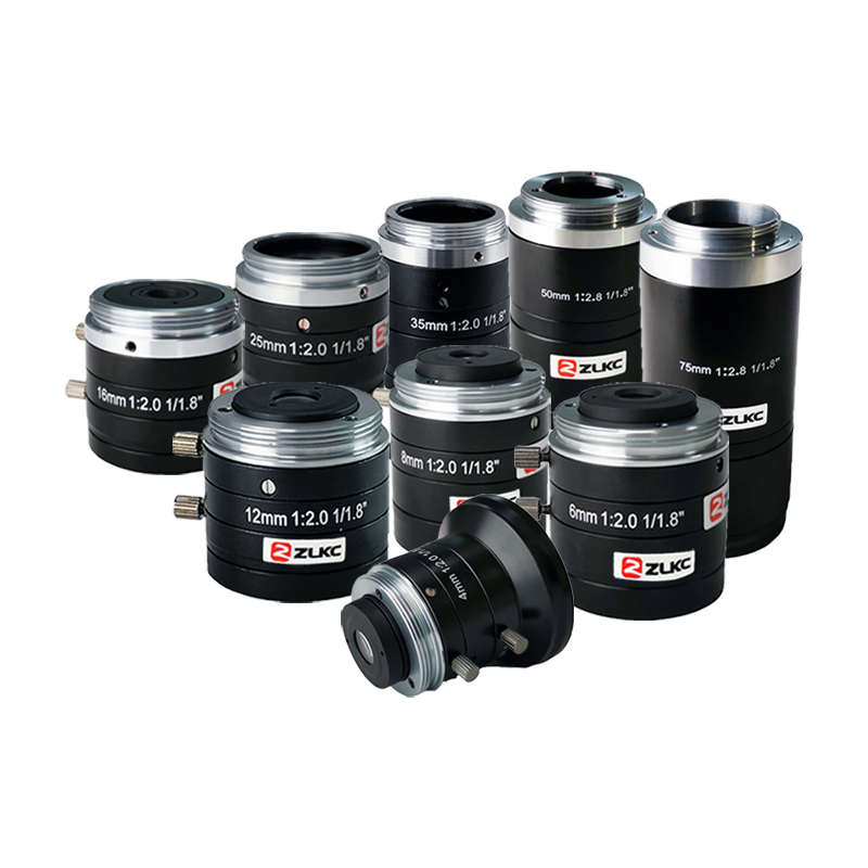 C口工业镜头4mm6mm12mm75mm手动光圈定焦镜头500万相机镜头无畸变