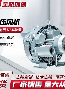 高压漩涡鼓风机RB-22SH环形耐高温鼓风机污水处理抽真空吸附气泵