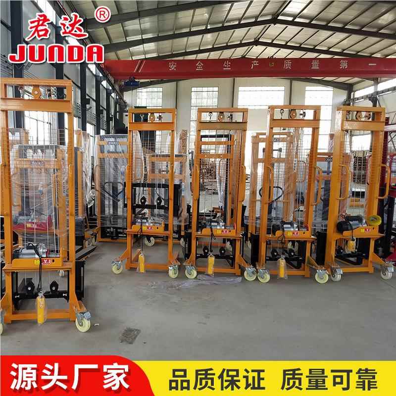 1吨动液压堆高车1手.6米手动车 动液压升高 叉装卸车528 堆垛手叉