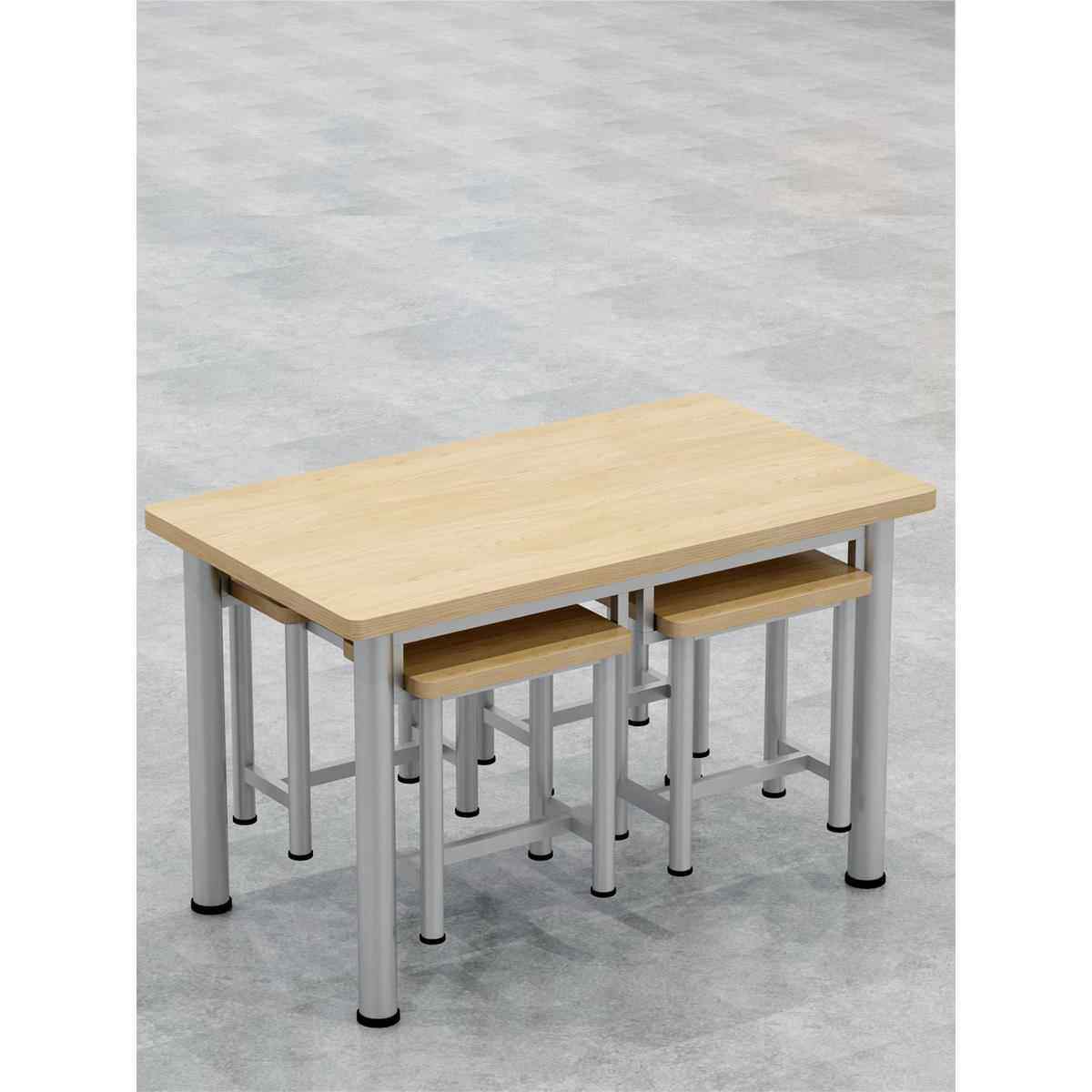 食堂餐桌椅4人工厂员工饭堂不锈钢桌椅学生餐厅桌子学校食堂餐桌,住宅家具,实木餐桌,淘宝优惠券,粉丝福利购,淘宝优惠卷