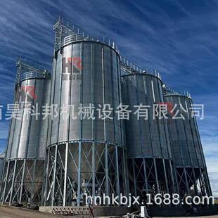 6000吨粮食仓储设备 昊科邦粮食筒仓智利6座1000吨小麦玉米钢板仓