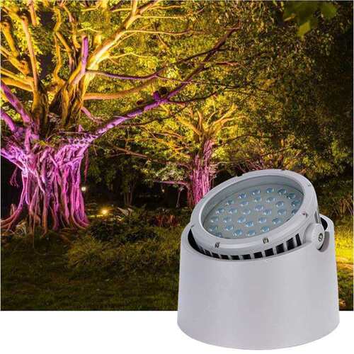 LED七彩变色投光灯户外防水投射灯DMX512外控RGBW48W54W72W照树灯