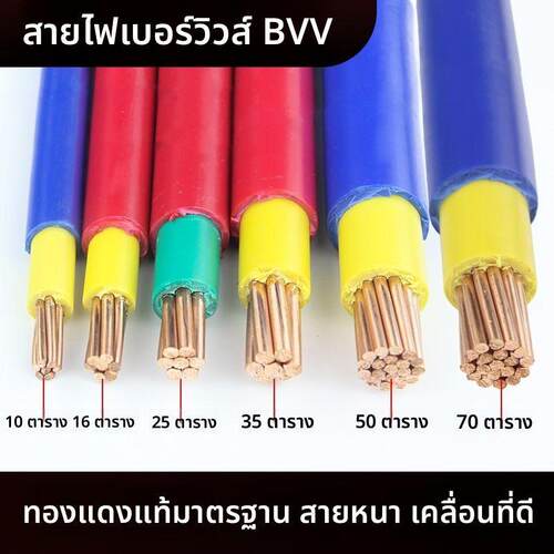 珠江电缆电线国标BVV10/16/25/35/50/70平方双塑铜芯户外工厂线