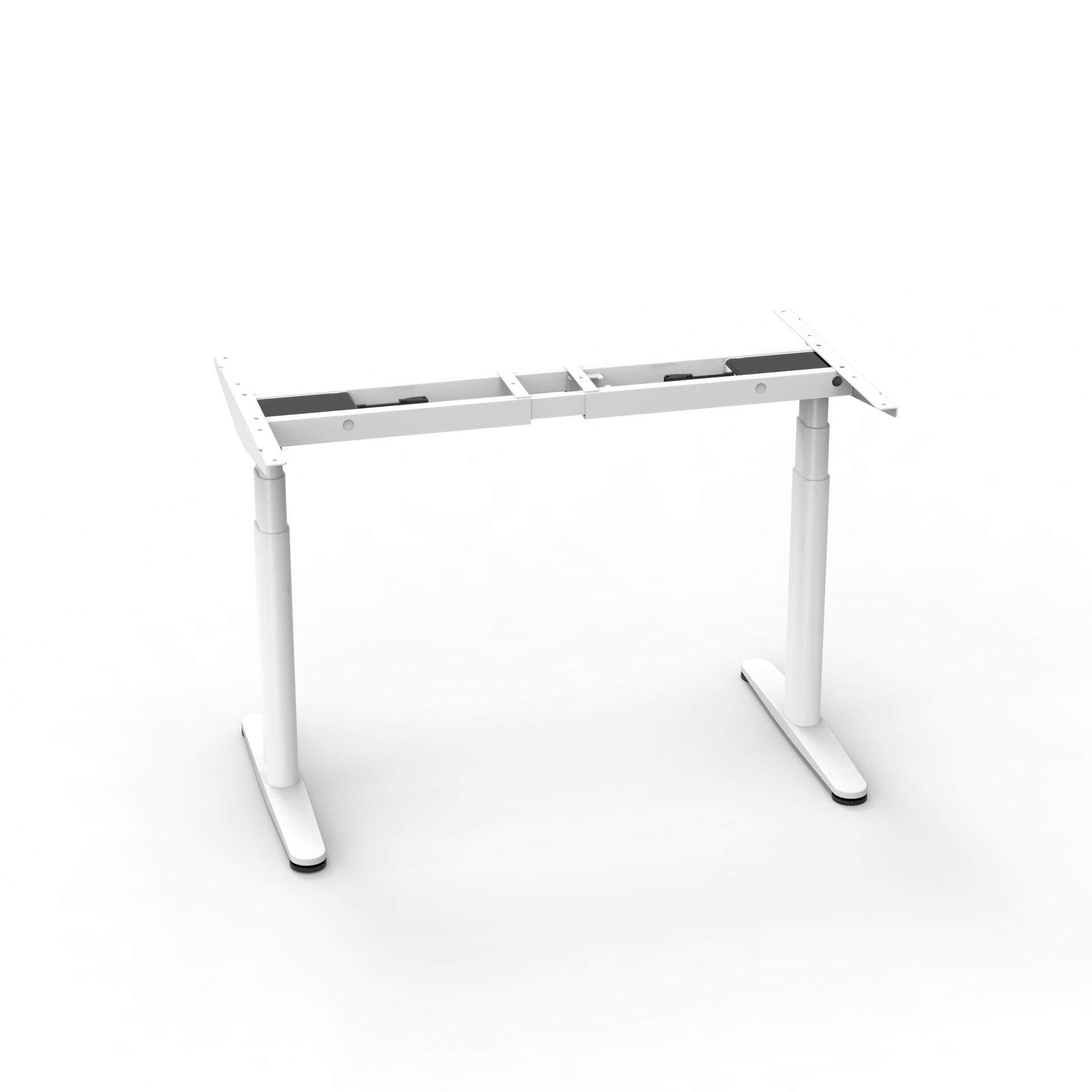 升降桌2CF3电动双电机正装三节升降桌架站立式可升降椭圆管桌腿