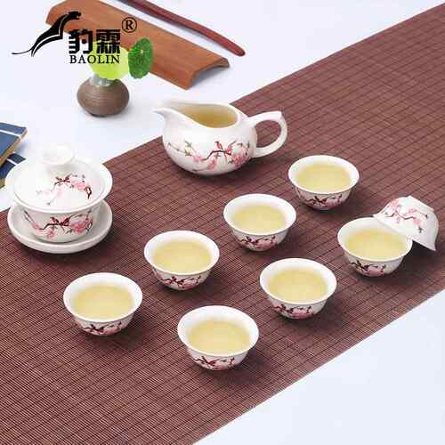 正品功茶夫会泡具小套装陶瓷家用迷你杯喝茶道工夫办茶公室客白色