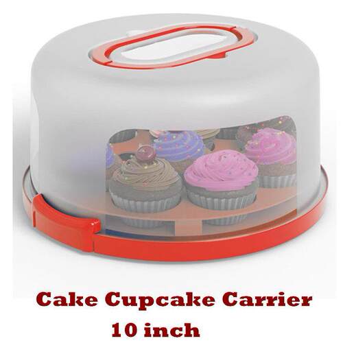 Cake Cupcake Carrier Round Cake Container Holder with Cover