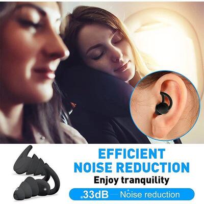 Soundproof Earplugs For Sleeping Soft Silicone Ear Muffs Noi