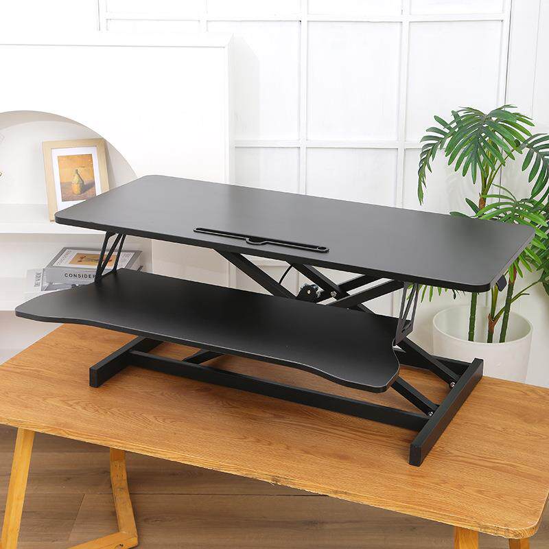 94cm加大款气动升降桌站立式电脑桌面升降台折叠台式电脑桌桌上桌