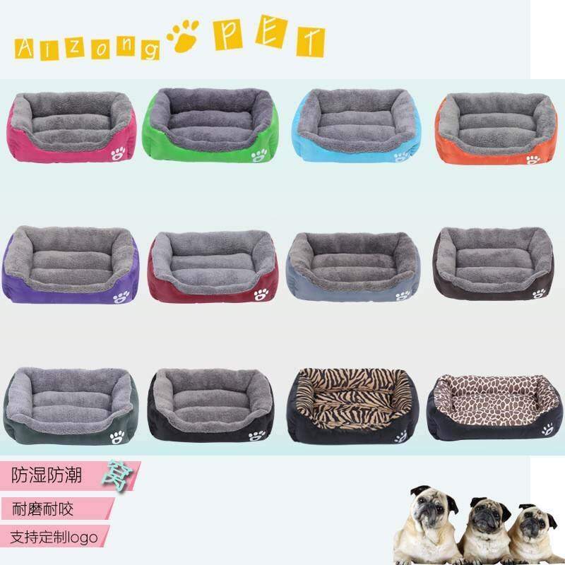 宠物窝垫 秋冬新款防水加厚脚印羊羔绒狗窝猫垫子宠物用品厂