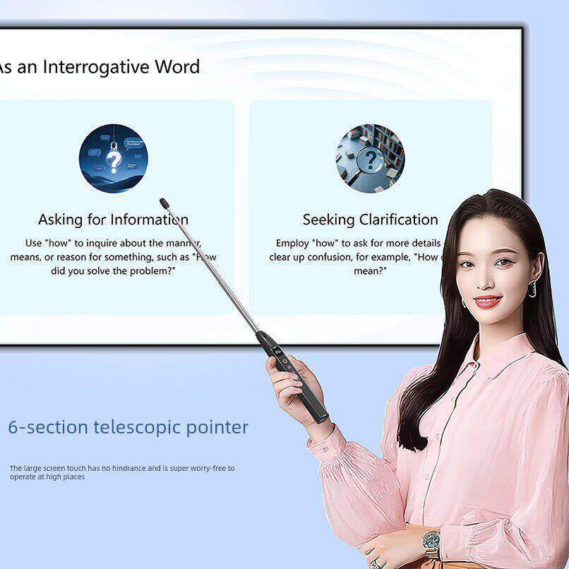 教师用伸缩指针翻页笔多功能Ppt遥控笔，适用于Seewo数字白板触摸