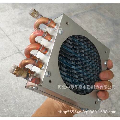 FN2x5x130带4分外丝螺纹接头微型水冷散热器风冷冷凝器迷你蒸发器