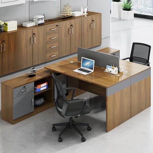 财务办公室桌椅四人位办公桌卡座员工位双人位职员桌4人6人电脑桌