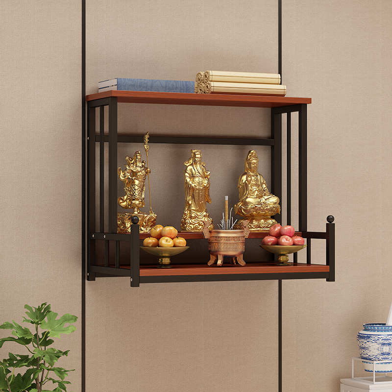 佛龛吊柜壁挂式家用财神爷供桌菩萨佛柜佛台供奉观音神简约经济型