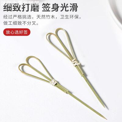 Disposable fruit skewers Christmas bamboo skewers耶诞竹签