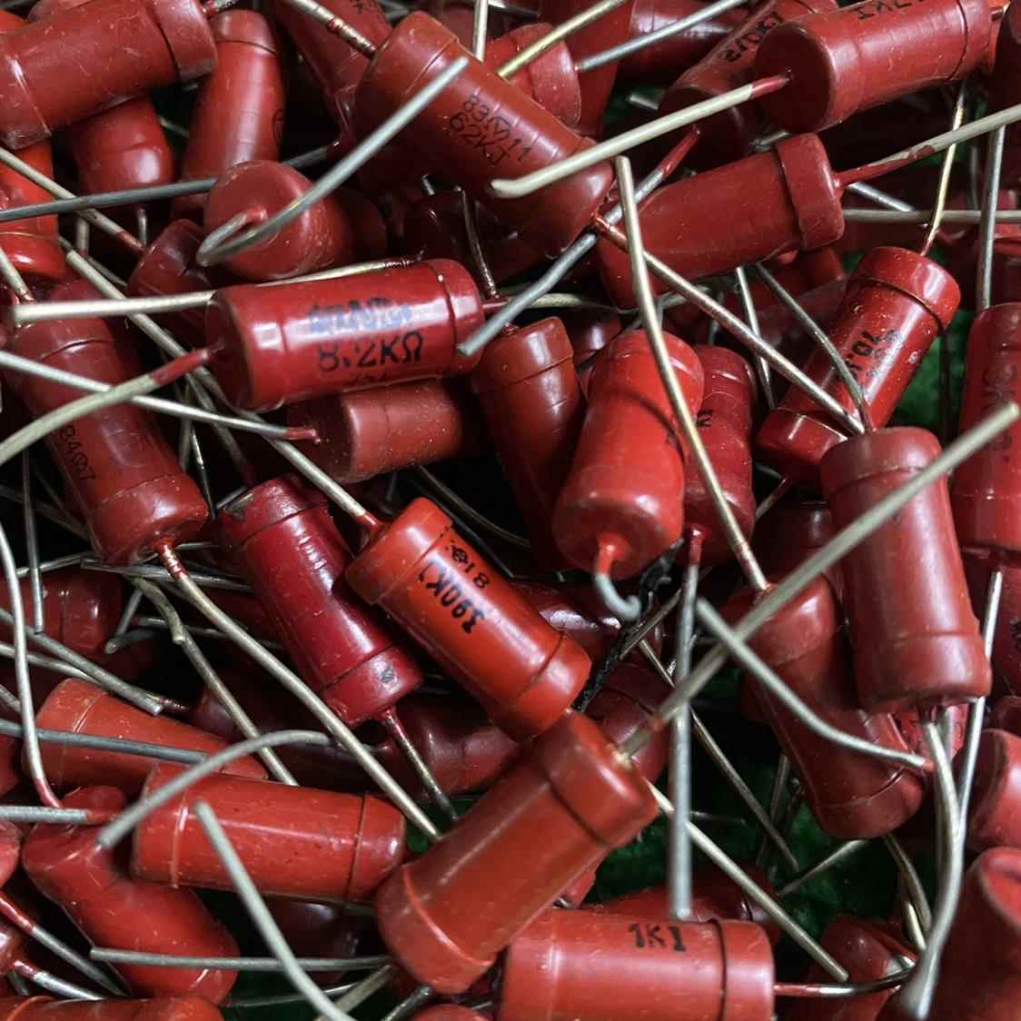 2w金属膜军工大红袍电阻电子管胆机功放发烧系列电阻1包价约170个