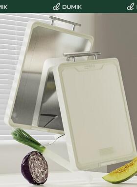 DUMIK中德马克钢柄大WOM可特立不锈钢菜科板(白色）号