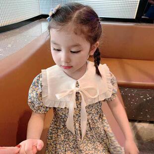 Menoea Summer Floral Print Lolita Child Clothes Sweet Dress