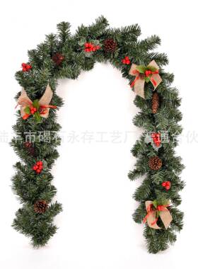 圣诞红果藤条 180cm/1.8米加密红色装饰藤条 门藤门饰厂家直销