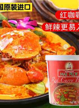 泰国进口泰娘红咖哩酱400g泰式咖哩膏商用肉类咖哩鱼蛋专用咖哩酱